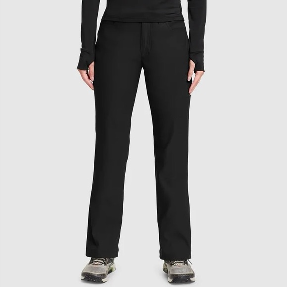 NWT Eddie Bauer Black Rainier Lined Plants 12 - Picture 1 of 11